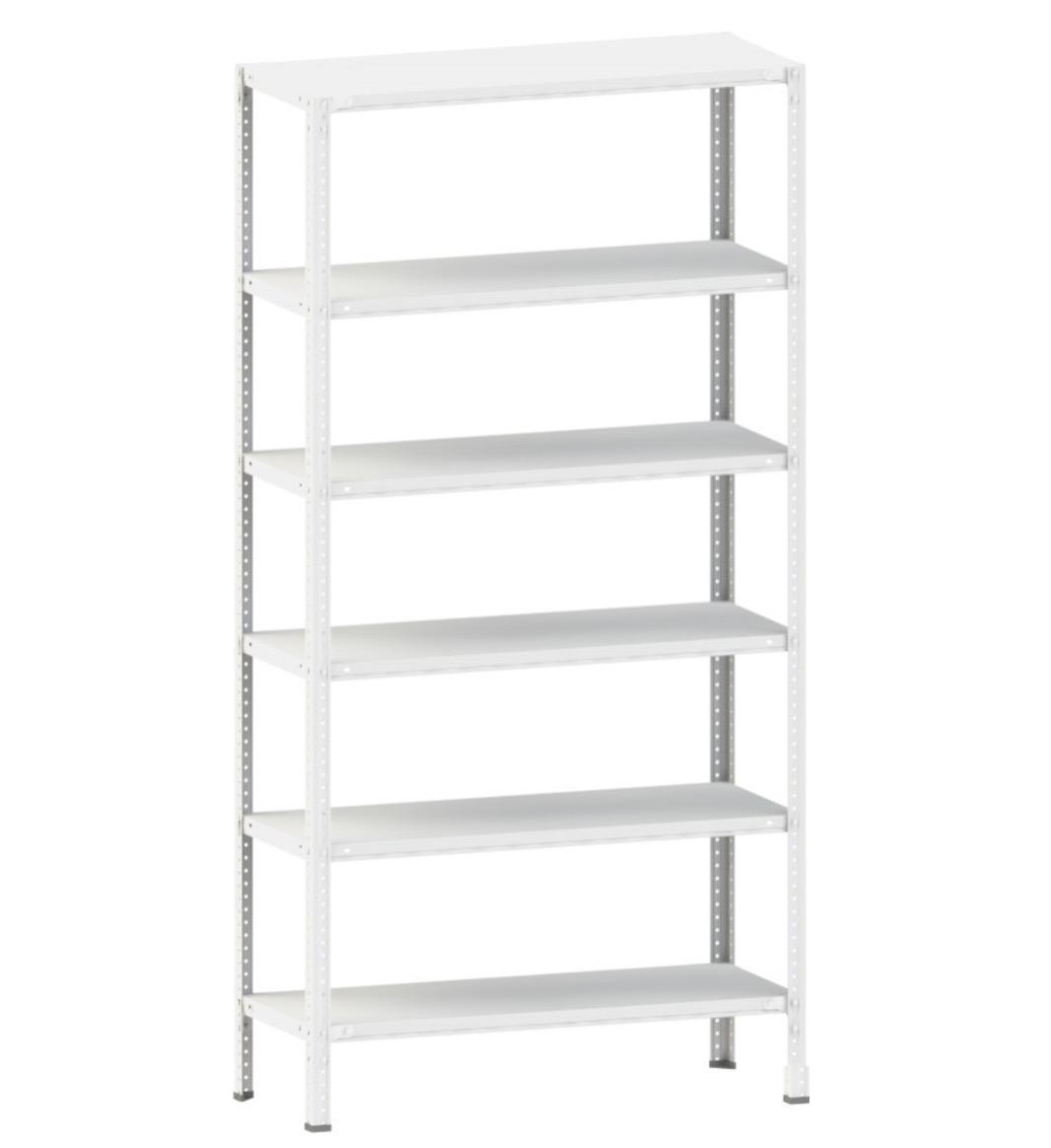 

Стеллаж металлический EKOM 100 кг/полку 2500x700x400 мм Серый (Е-30)