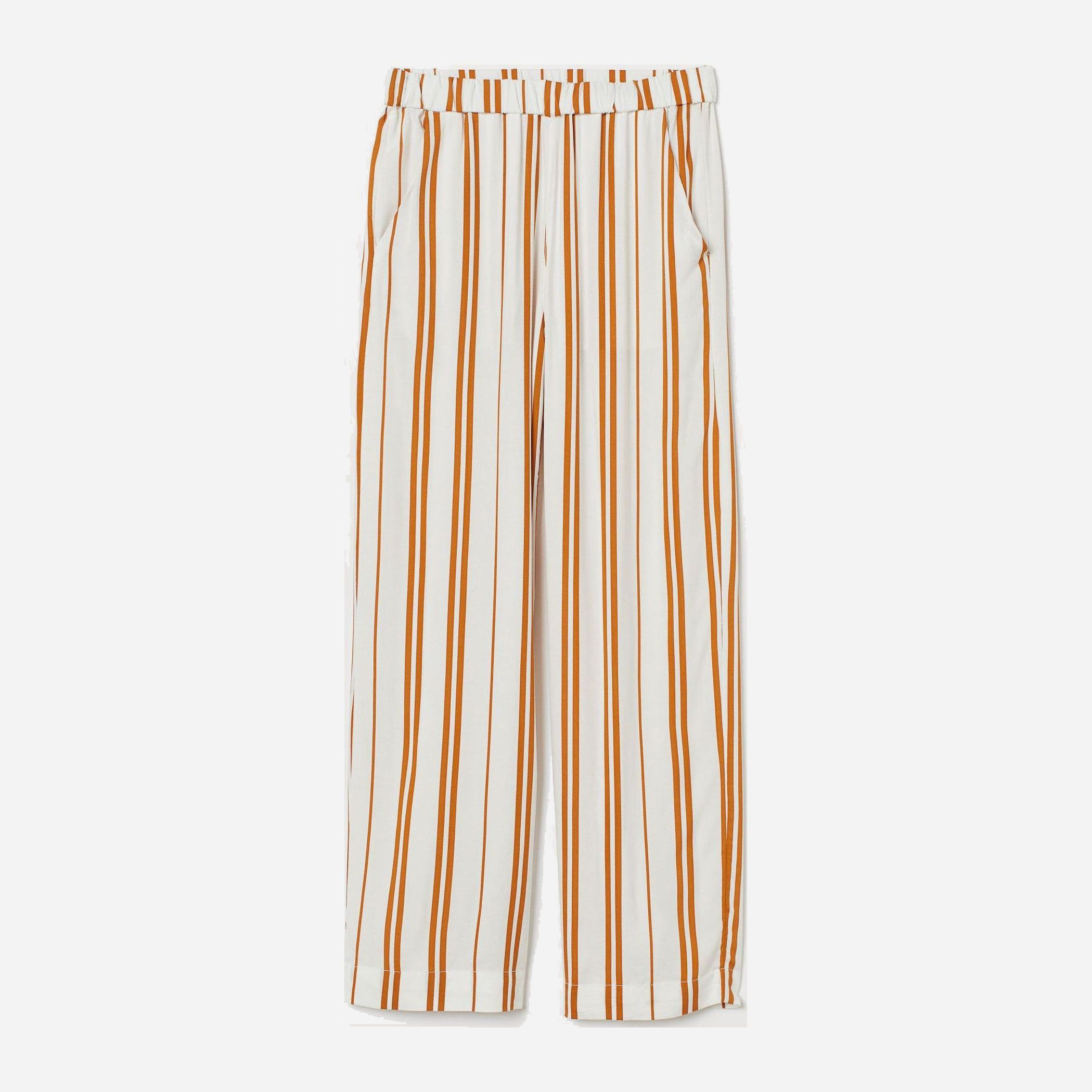 

Брюки H&M 6972010-ABFL 36 Белые с коричневым