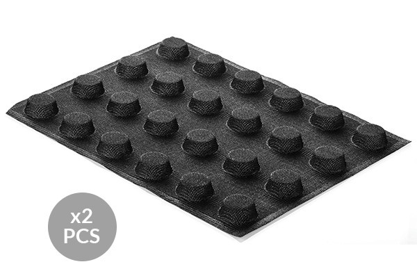 

Набор форм силиконовых перфорированных 400х300 мм - 2 шт (d 40 мм, h 16 мм) Silikomart