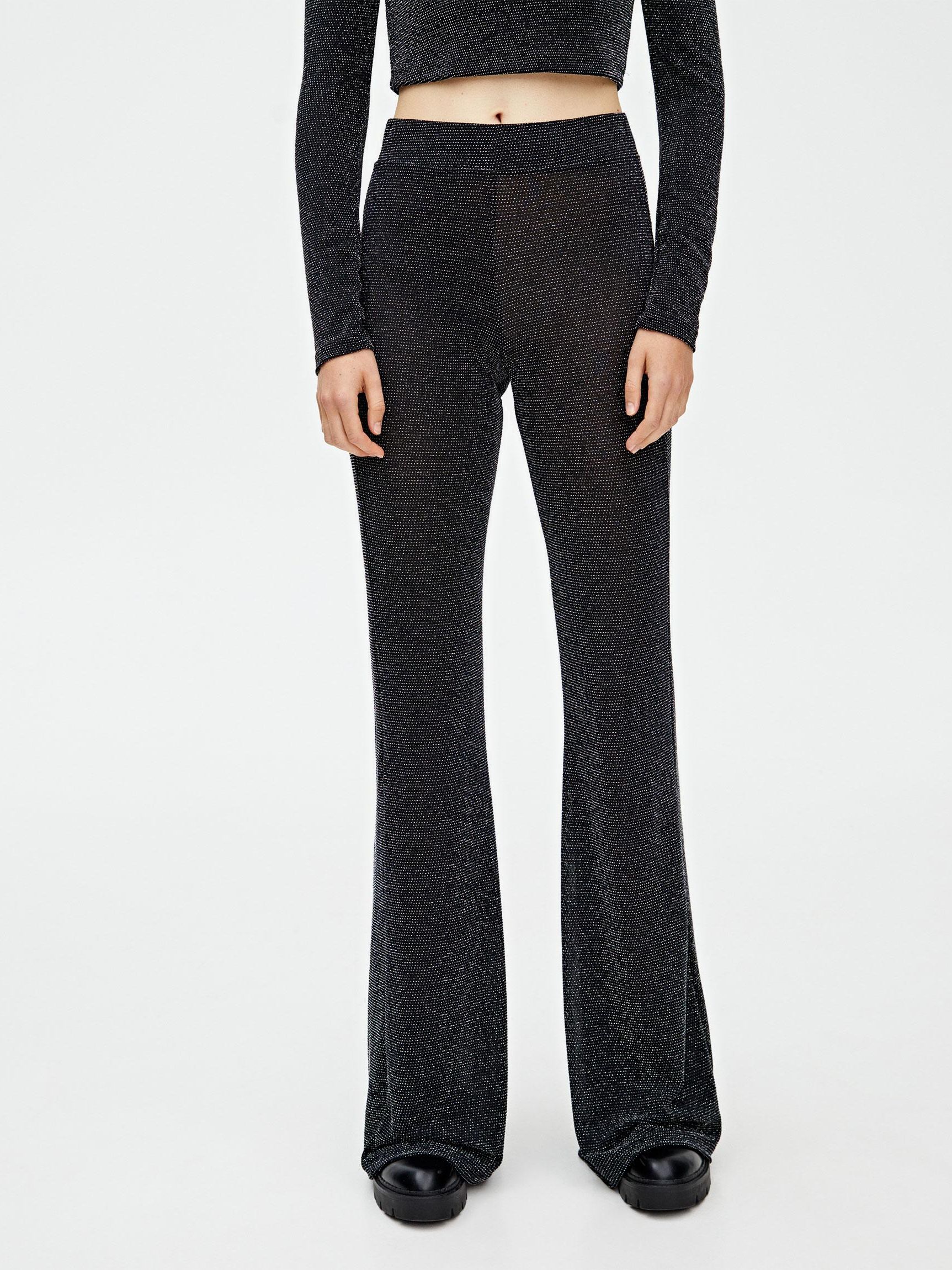 

Брюки Pull & Bear 9671/362/800-ABFJ L Черные с серебристым