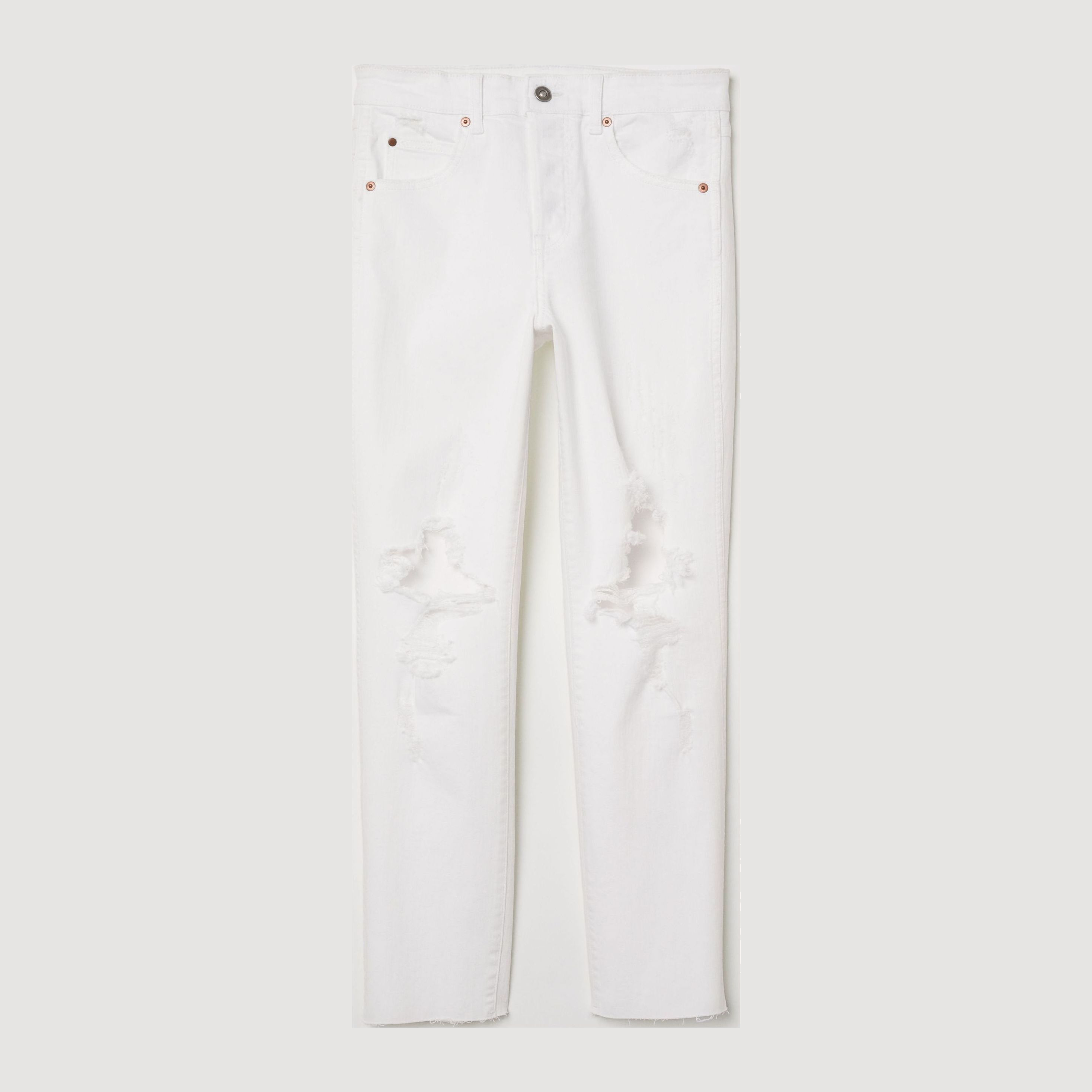 

Джинсы H&M 4845387-ACTS 46 Белые