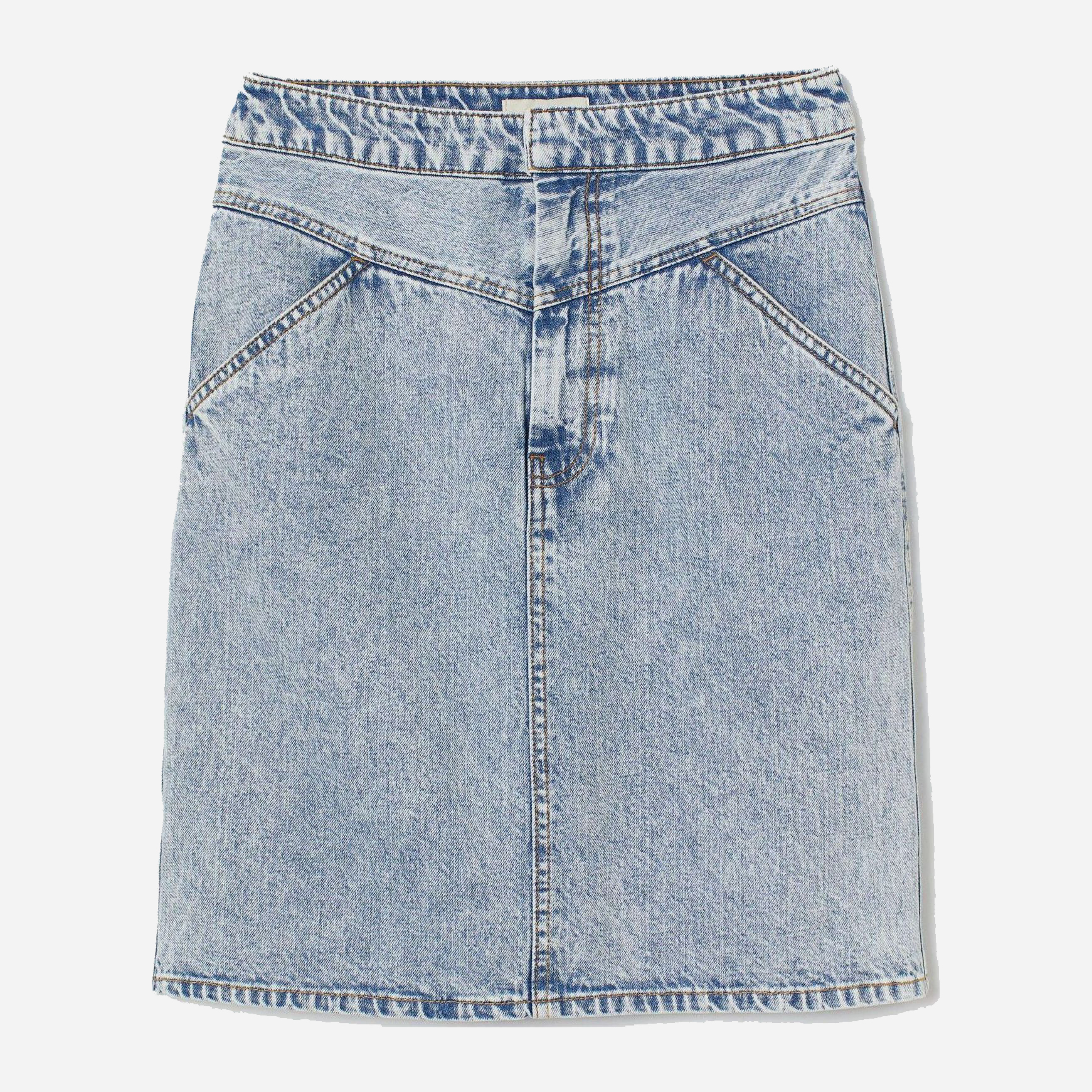 

Юбка джинсовая H&M 7606649-AAVV 32 Белая с синим