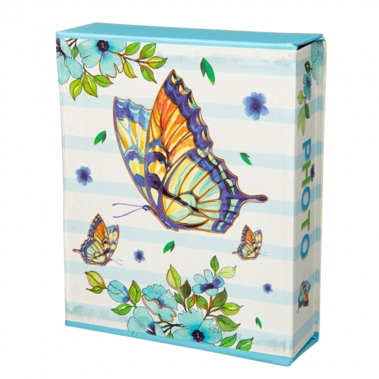 

Фотоальбом "Butterfly", 40 фото 10*15 (8719-003) голубой Elso