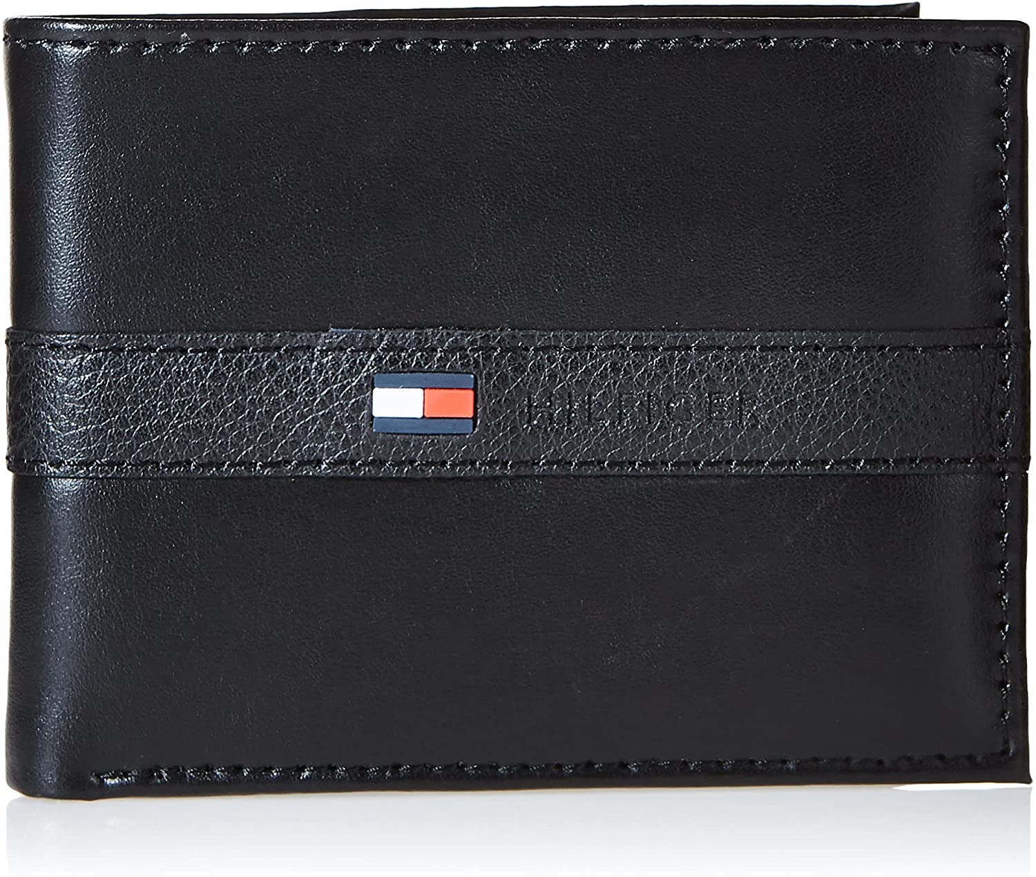 

Кошелек кожаный Tommy Hilfiger бумажник портмоне art522021 (Черный)