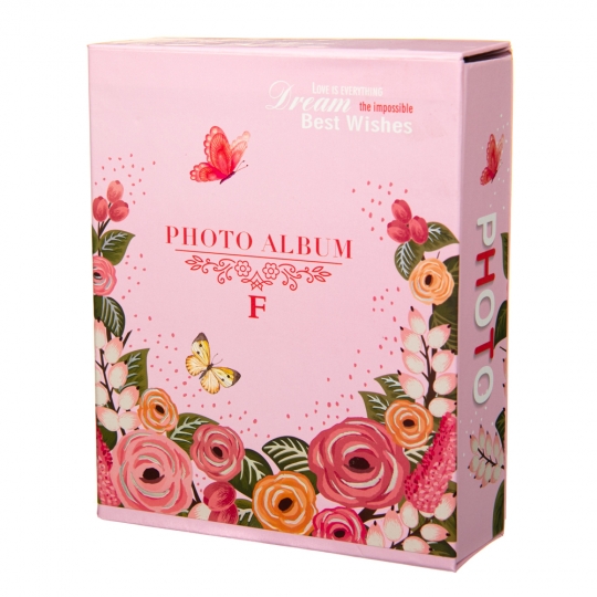 

Фотоальбом "Flower", 40 фото 10*15 (8719-001) розовый Elso