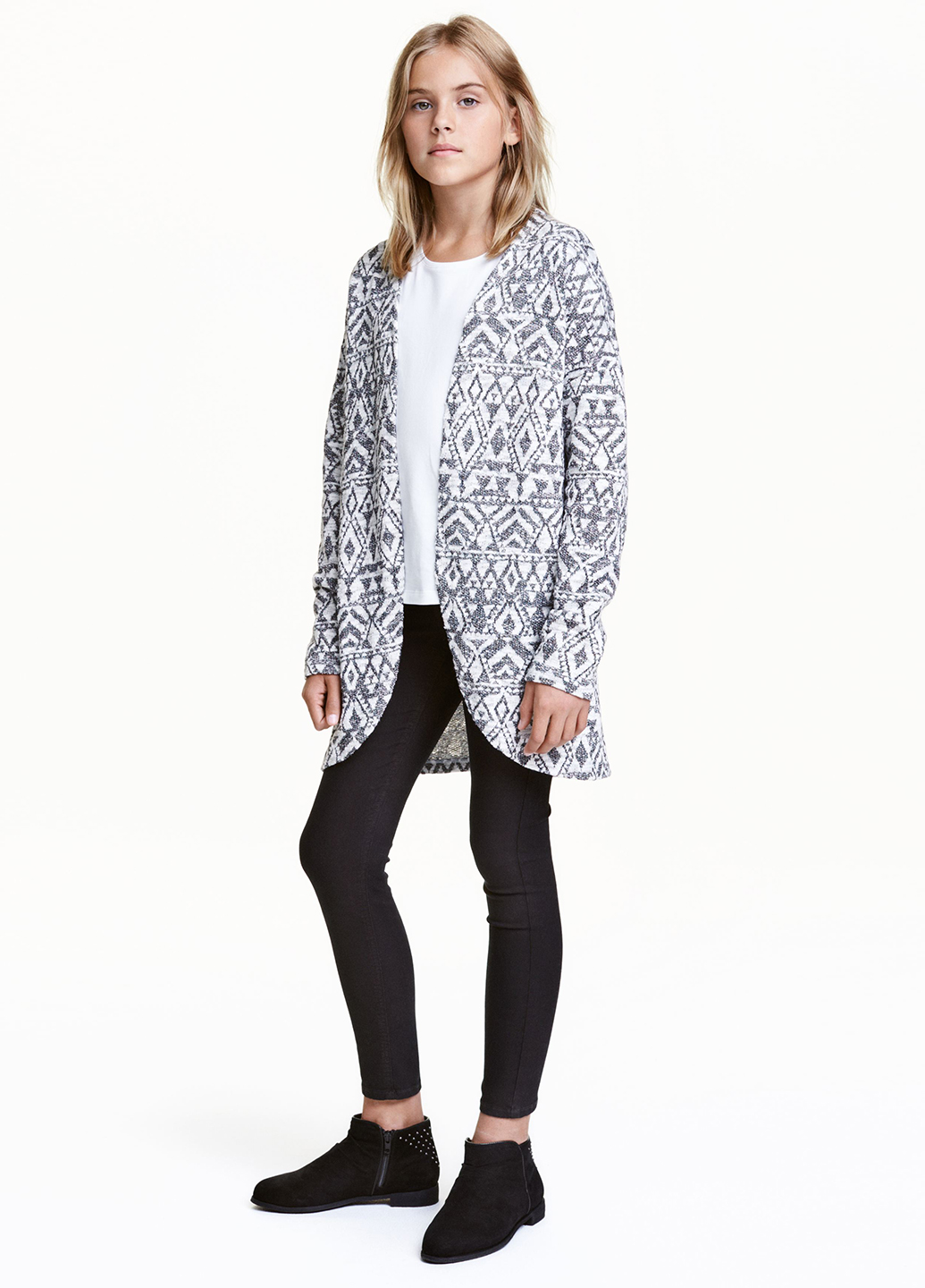 

Кардиган H&M 146/152 Серый 0449420_ромбы_02
