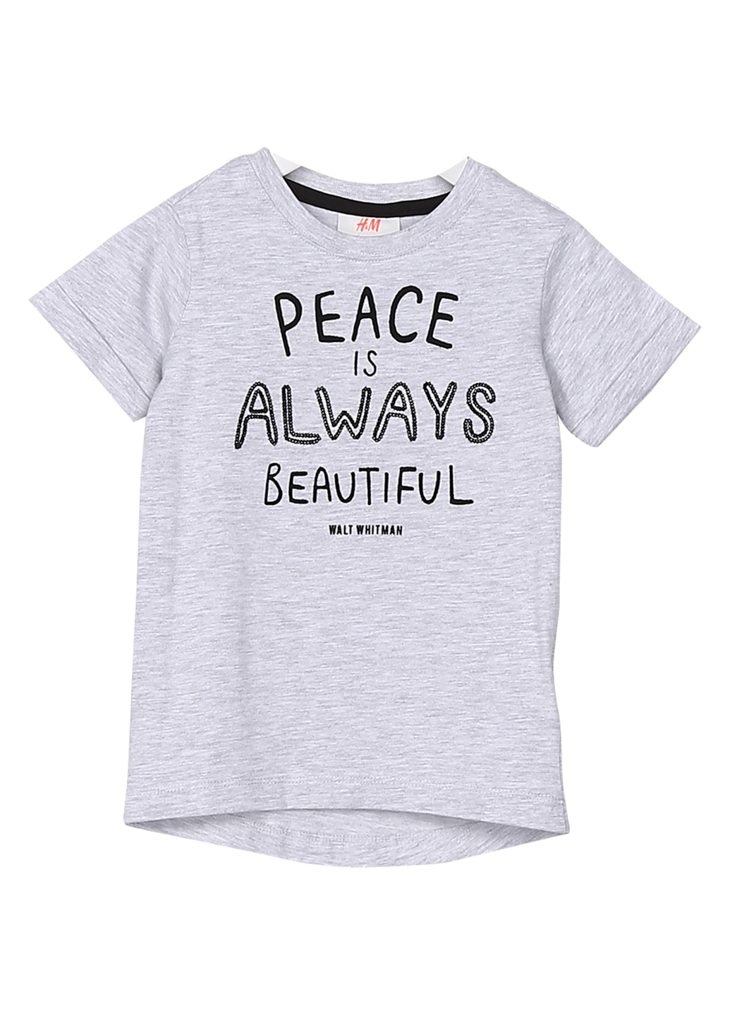 

Футболка H&M 92 Серый 0632495_Peace_04