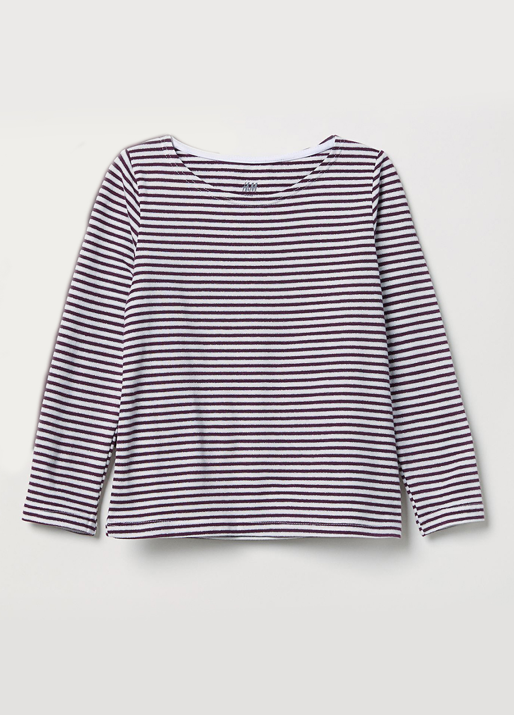 

Лонгслив H&M 110/116 Бордовый 0620424_полос.