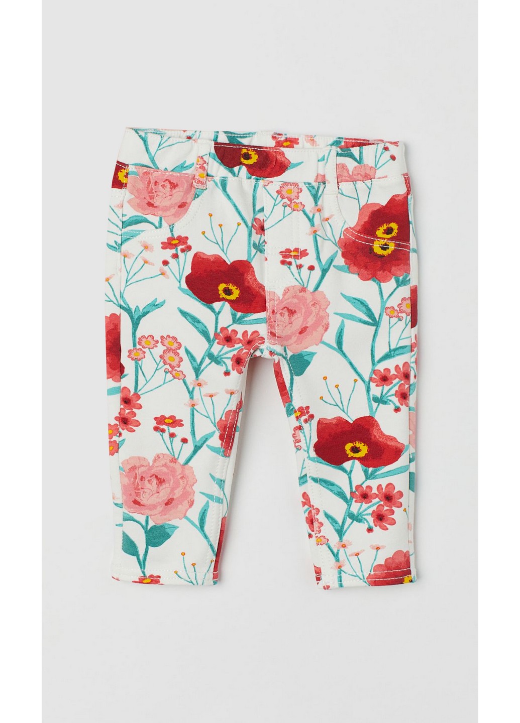 

Брюки H&M 80 Белый 0702107_цвети.мак.крас