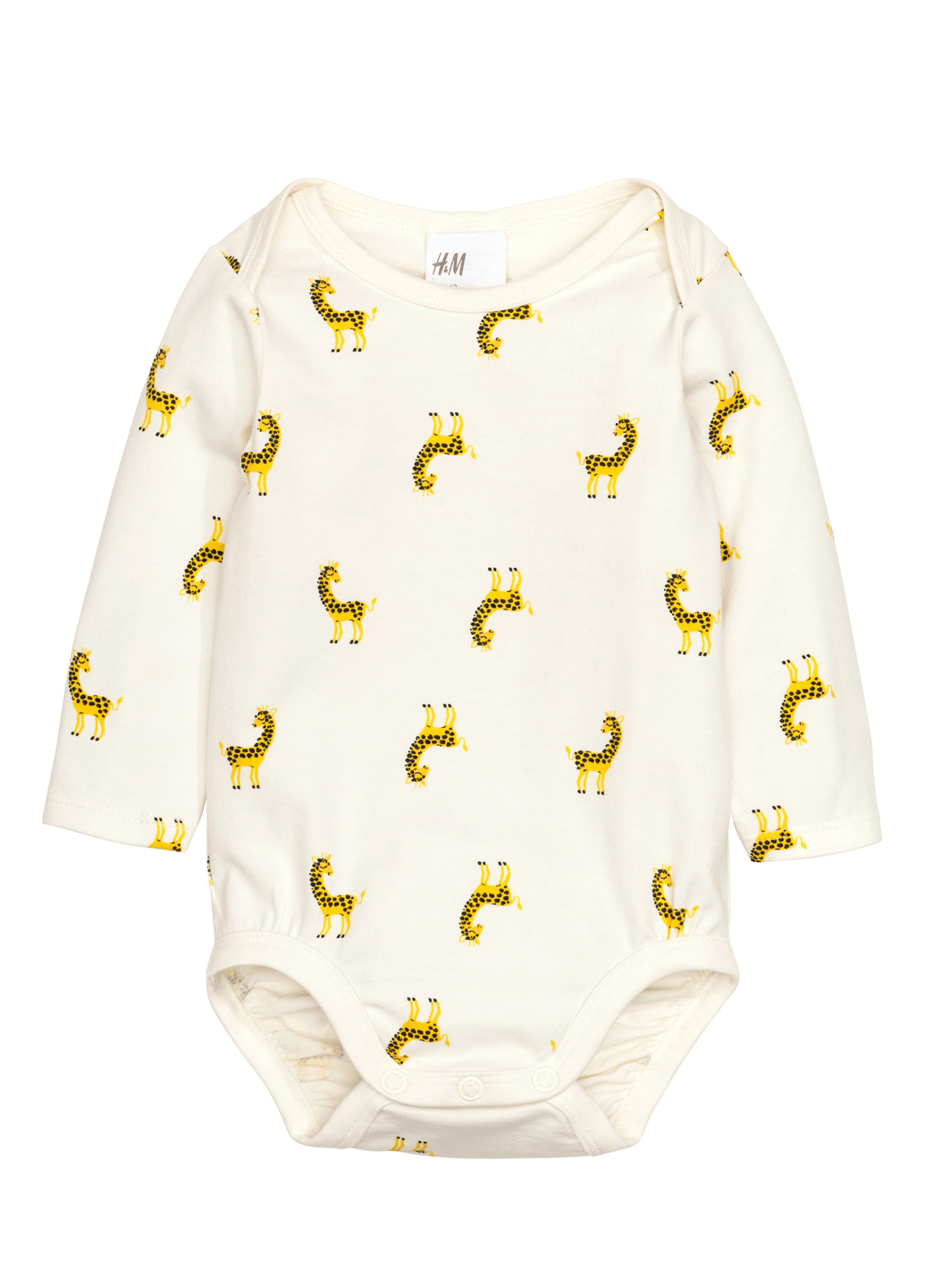 

Боди H&M 50 Белый 0369345_жирафы_02