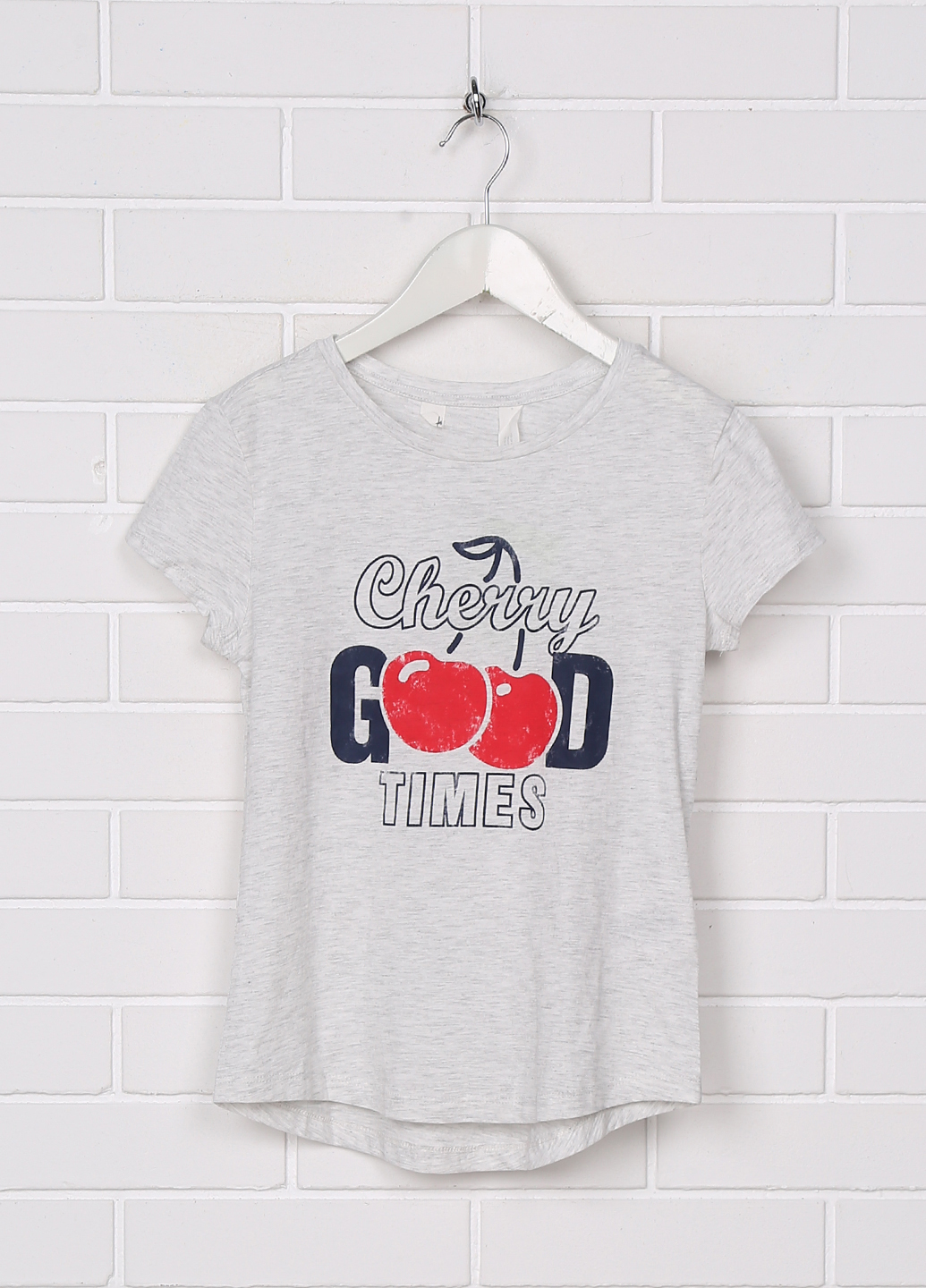 

Футболка H&M 146/152 Светло-серый 0694131_cherry