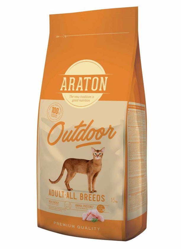 

Сухой корм для кошек Araton Outdoor Adult All Breeds с птицей 15 кг