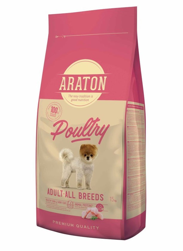 

Сухой корм для собак всех пород Araton Poultry Adult All Breeds Chicken с курицей 15 кг