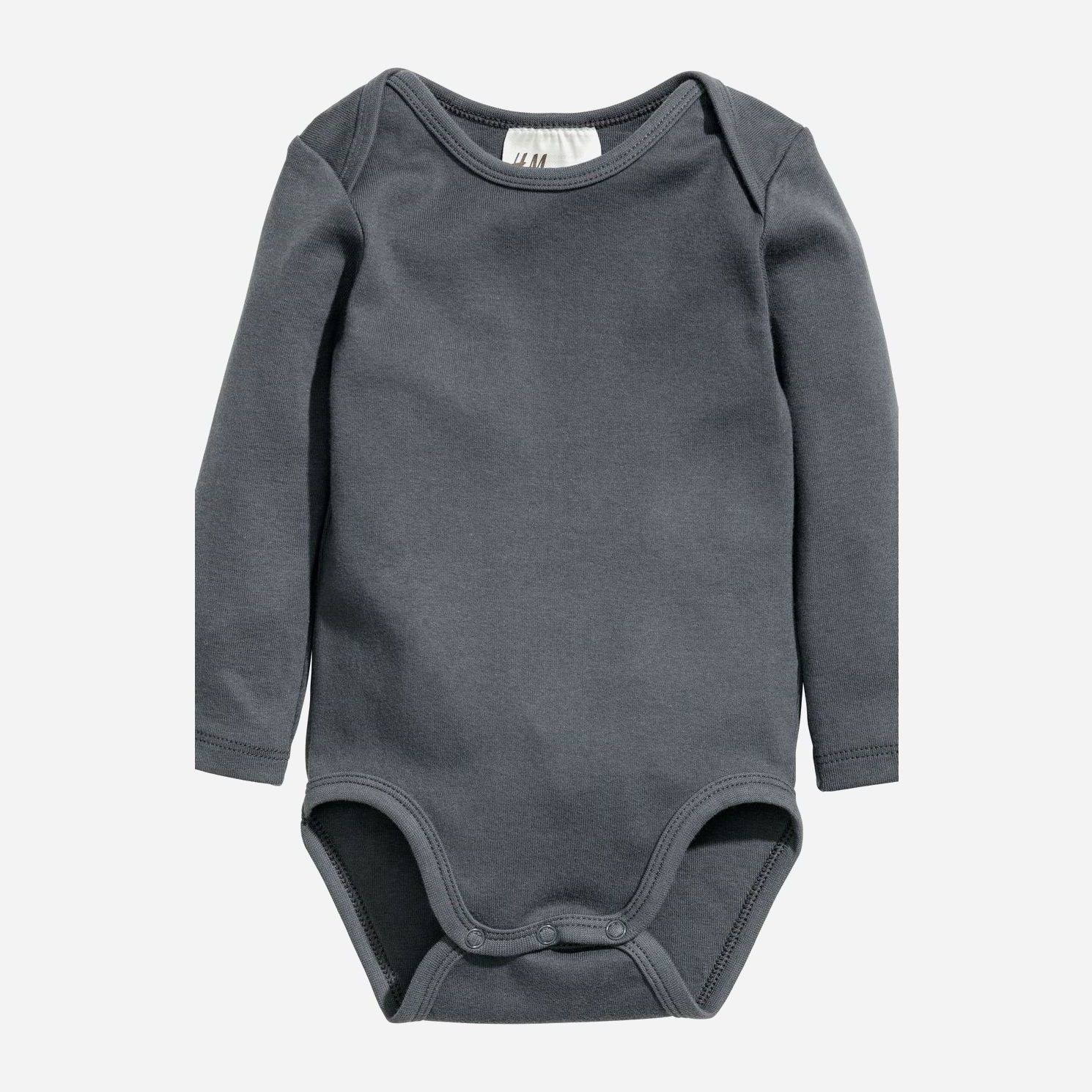 

Боди H&M 533261 74 см Темно-серое