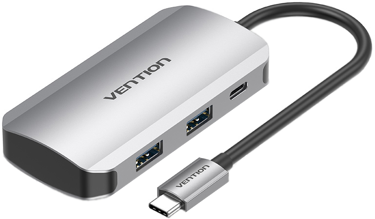 

Док-станція Vention Hub 5-in-1 USB 3.1 Type-C — USB 3.0x4 / PD 100 W
