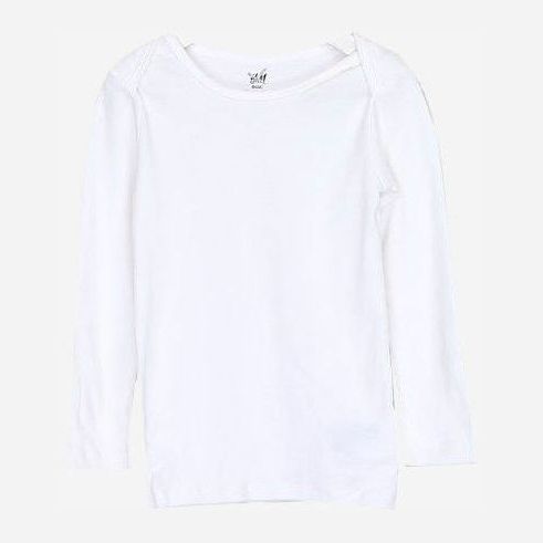 

Футболка с длинными рукавами H&M 0734027 62 см Белая