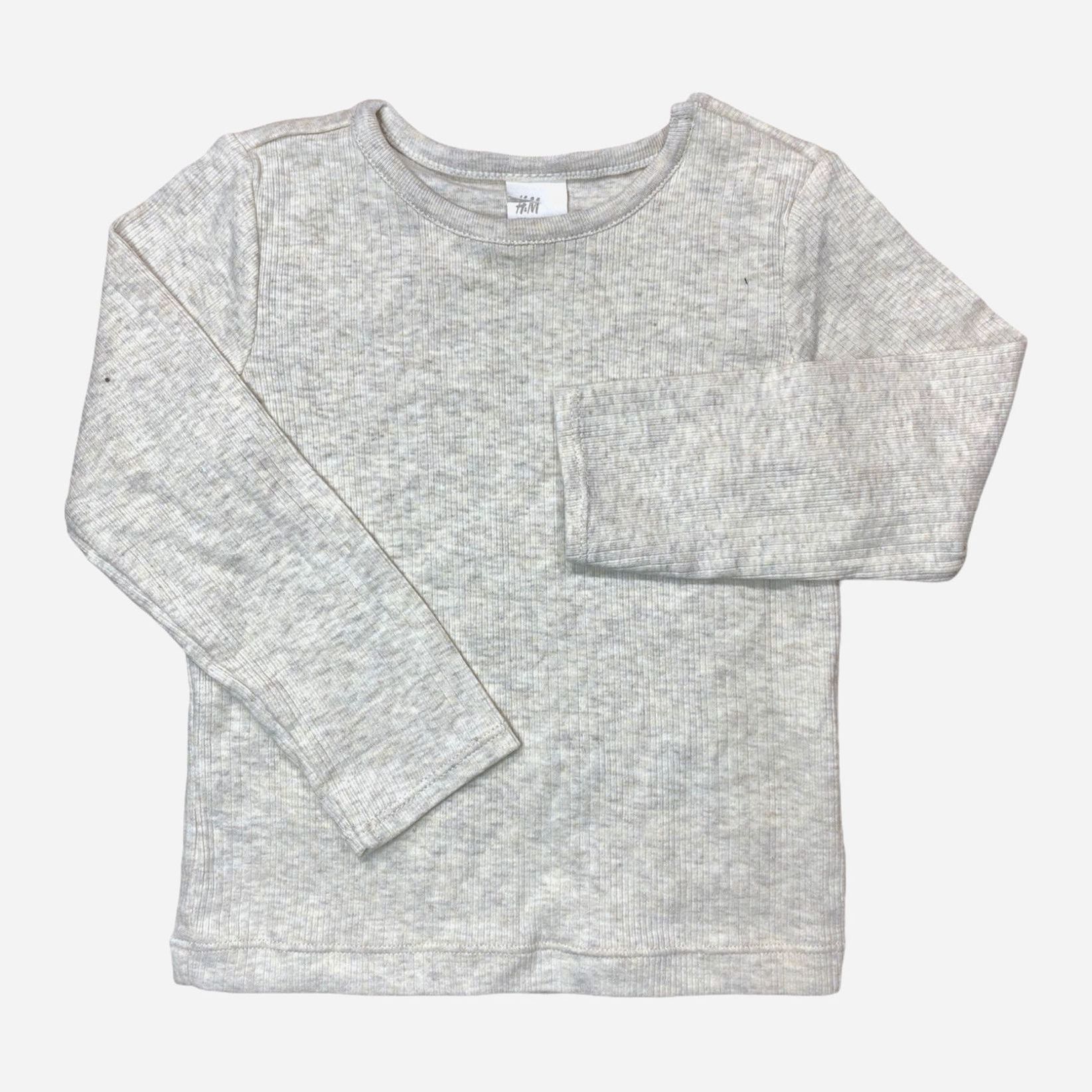 

Футболка с длинными рукавами H&M 0795458 80 см Светло-бежевая