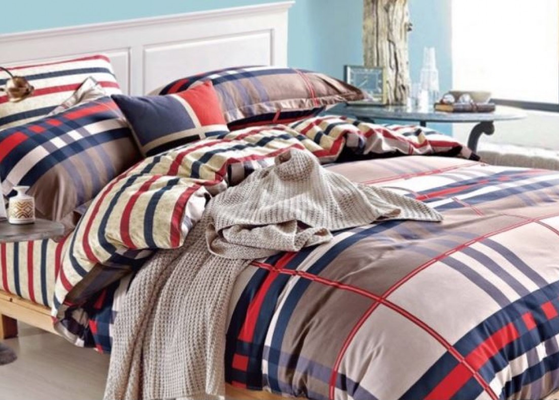 

Постельное белье двуспальное Теп Шотландка 2-01691-10073 ранфорс 215х180 см