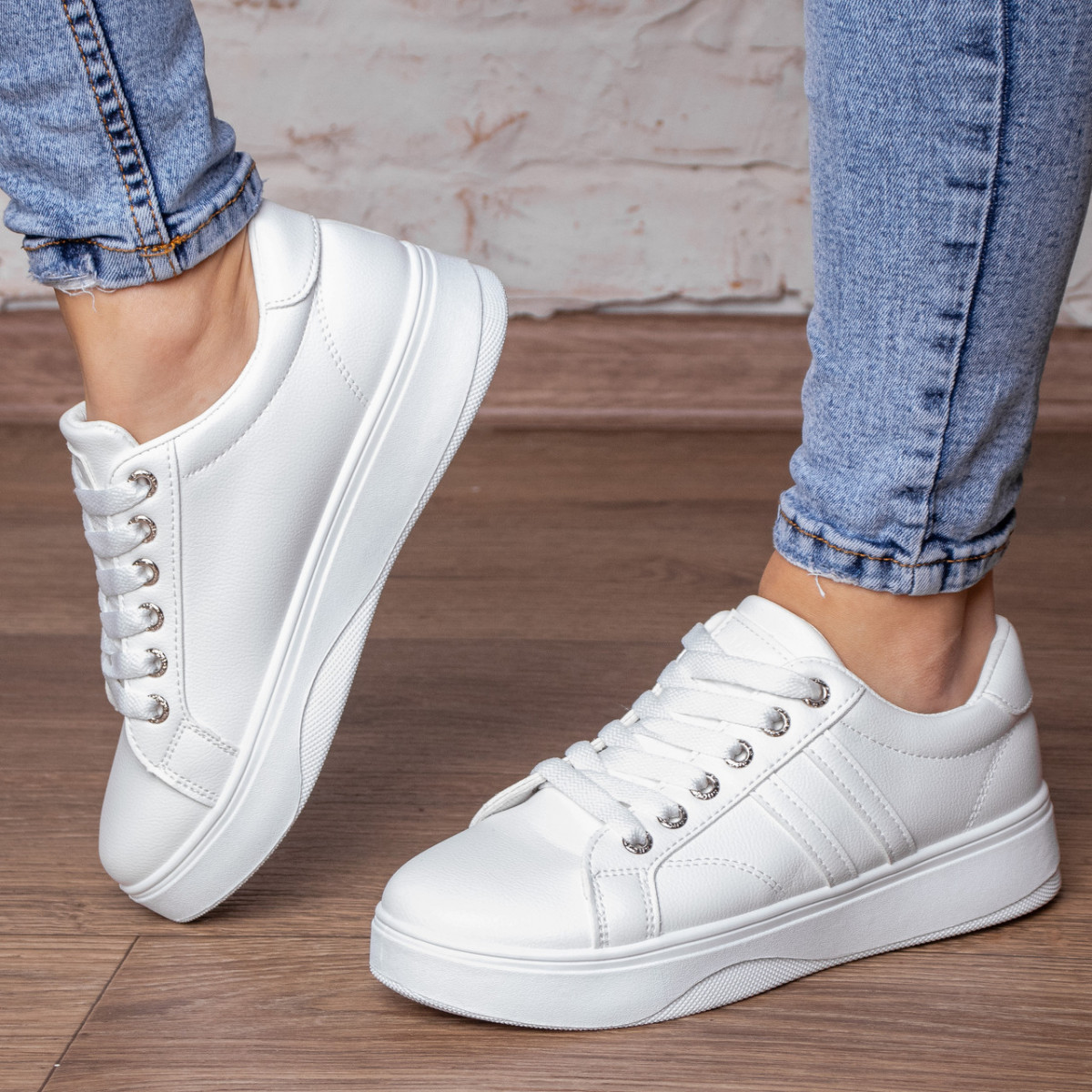 

Кеды женские Fashion Vesuvian 3111 37 размер 23 см Белый