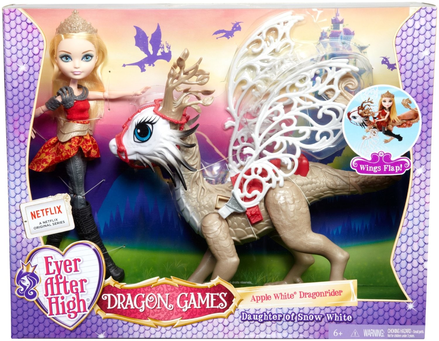 Кукла Эвер Афтер Хай Эппл Вайт и дракон Брэбёрн Игры драконов (Ever After  High Apple White Doll & Braebyrn Dragon Games) – фото, отзывы,  характеристики в интернет-магазине ROZETKA от продавца: Zaika |