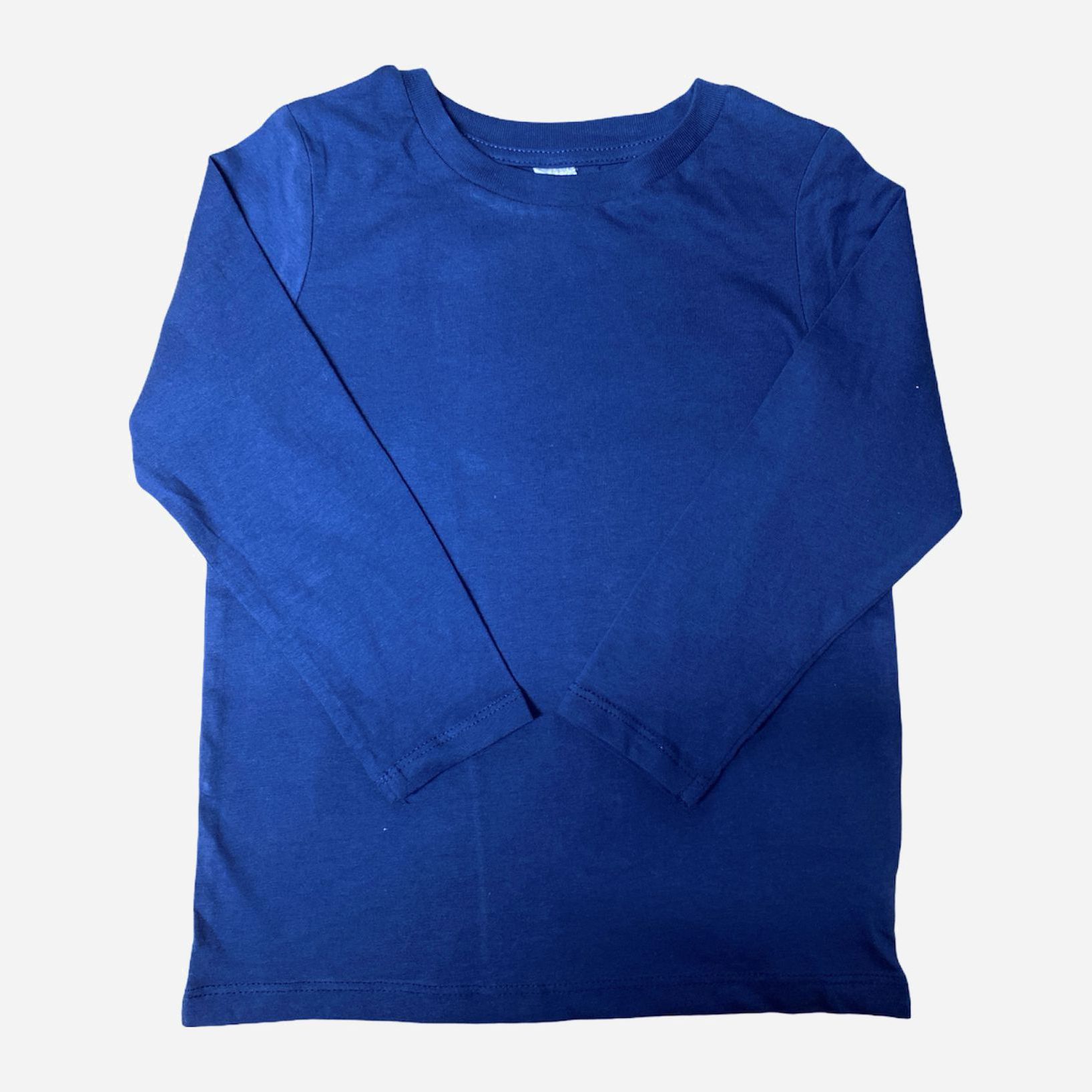 

Футболка с длинными рукавами H&M 808796 98 см Темно-синяя