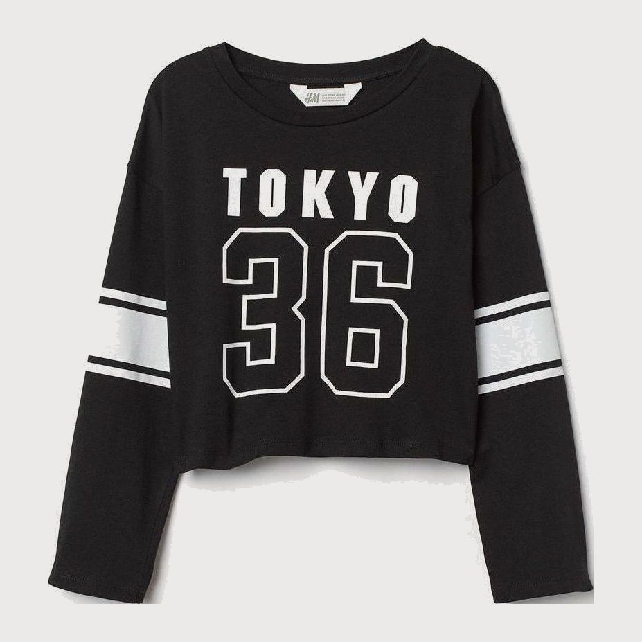 

Свитшот H&M 0698157 tokyo 170 см Черно-белый (KZ2000001050842)