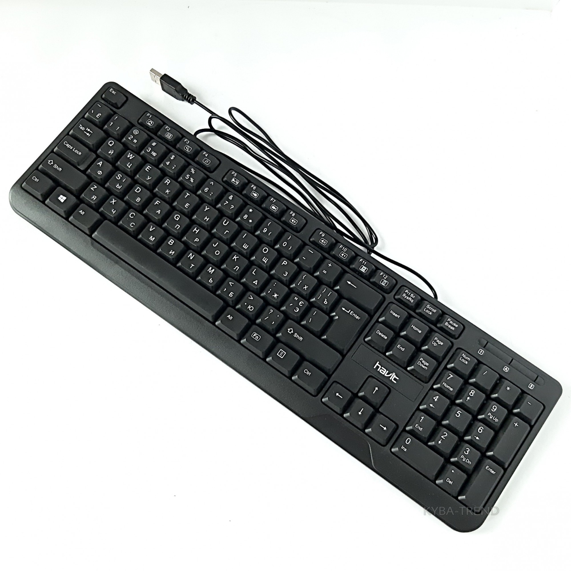 

Клавиатура компьютерная проводная Havit HV-KB378, Black