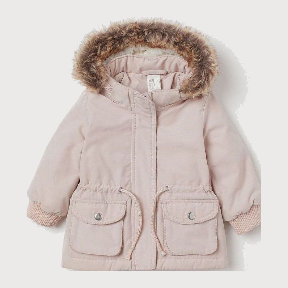 

Зимняя куртка-парка H&M 734917 80 см Розовая (KZ2000001099650)