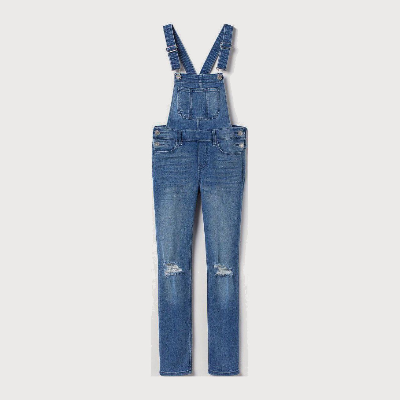 

Полукомбинезон джинсовый H&M 681141 134 см Темно-синий