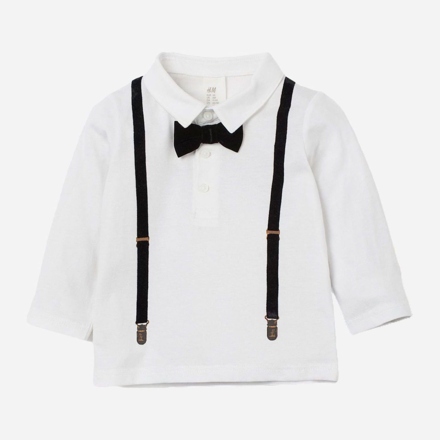 

Поло H&M 780300 74 см Белое