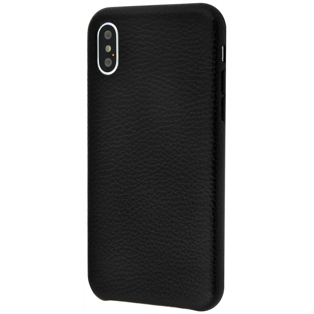 

Чехол-накладка PRC Natural Leather Grainy iPhone Xs Max black Черный