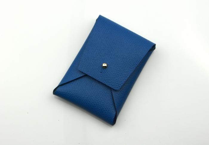 

Кожаная визитница синего цвета Morison Atelier `Minimalist` размер Оne size