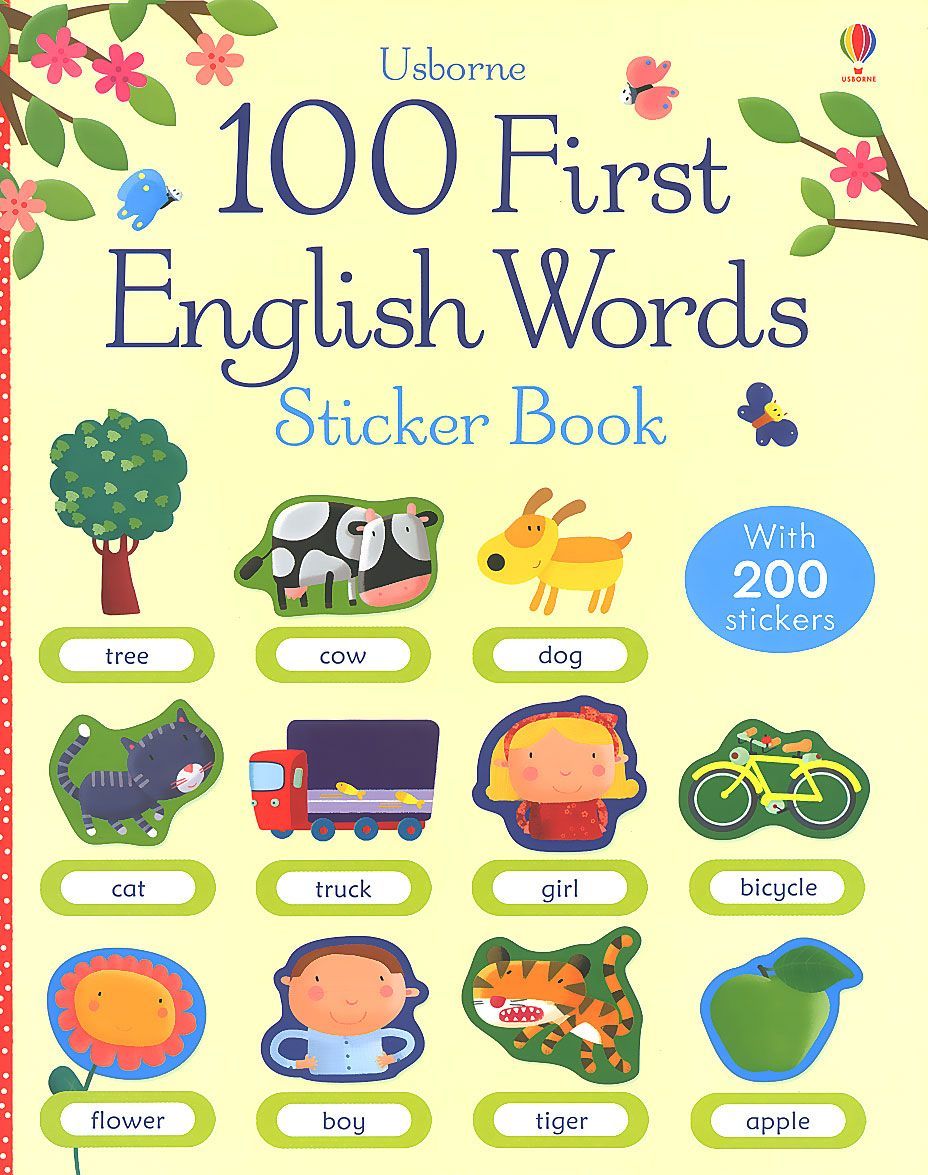 

100 First English Words Sticker Book