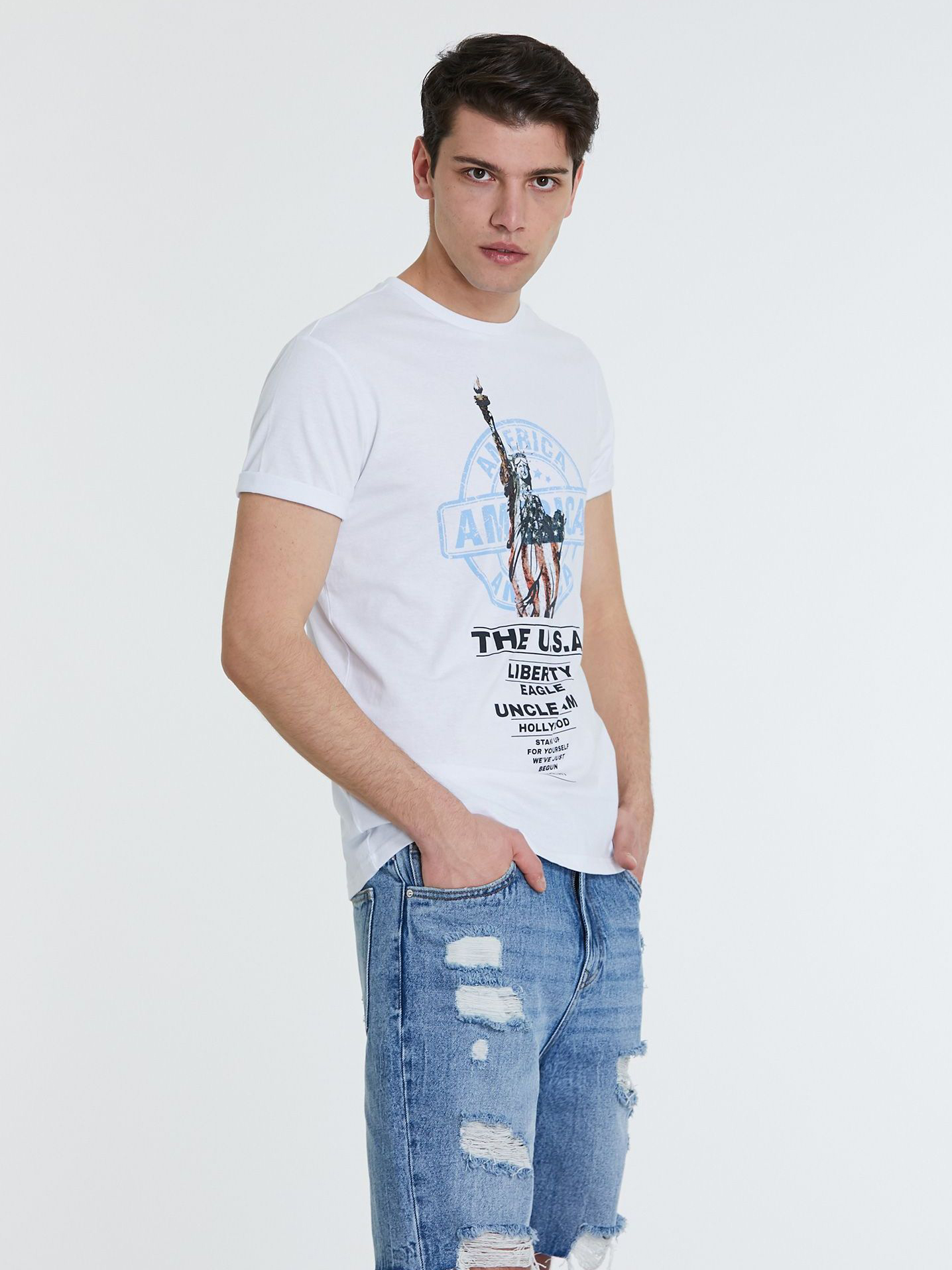 

Футболка Piazza Italia 11588-13 M White