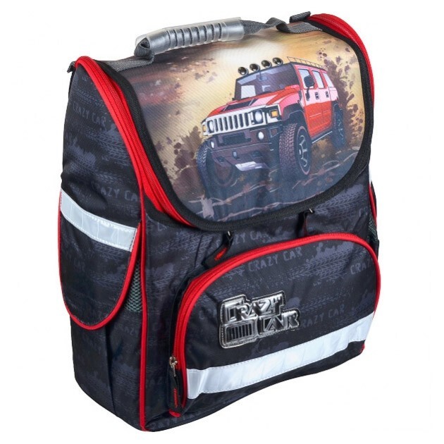 

Рюкзак школьный каркасный Josef Otten Crazy Car 39x29x16 см (1801-JO)