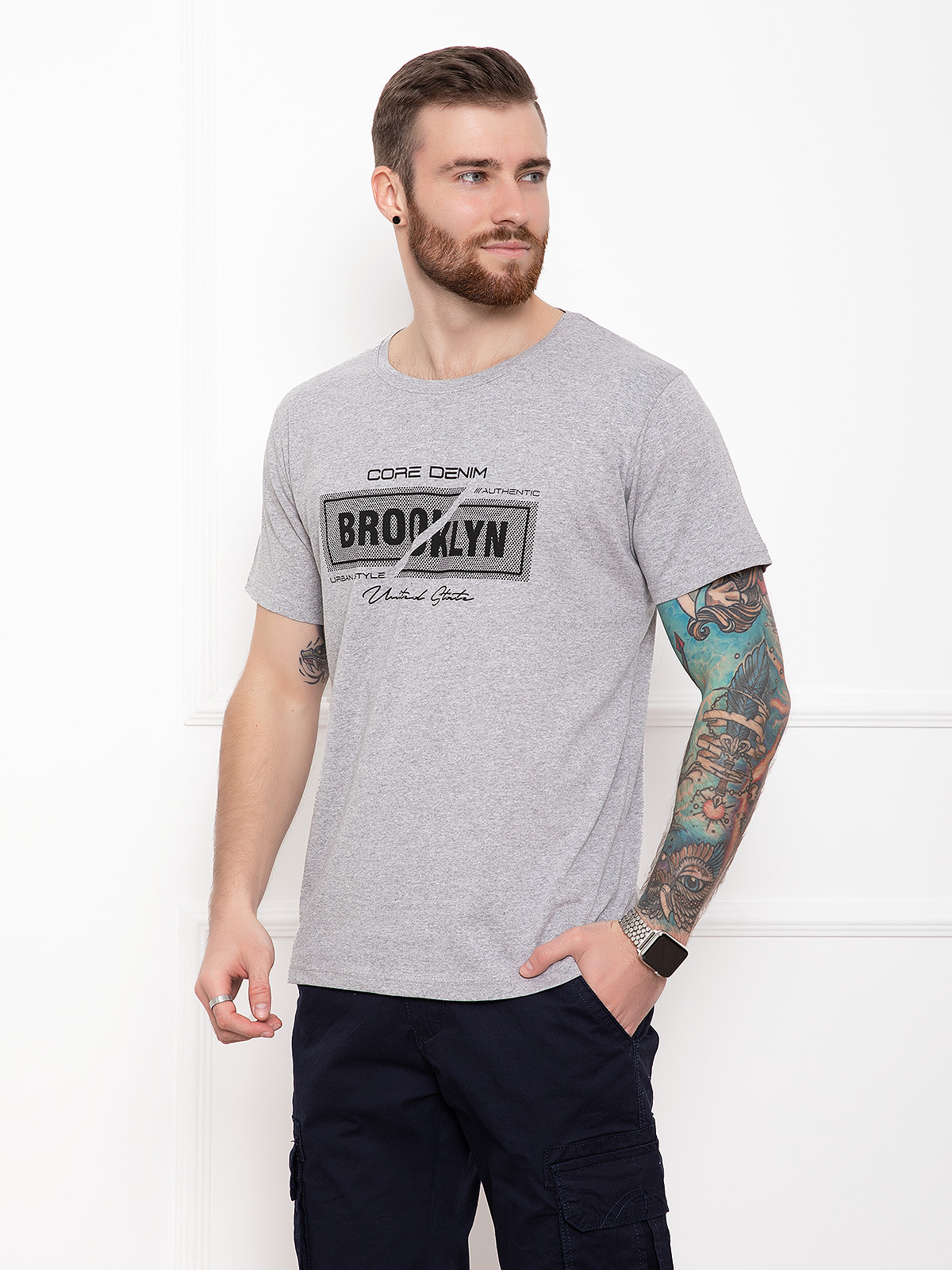 

Футболка ISSA PLUS GN4-30 S Серая