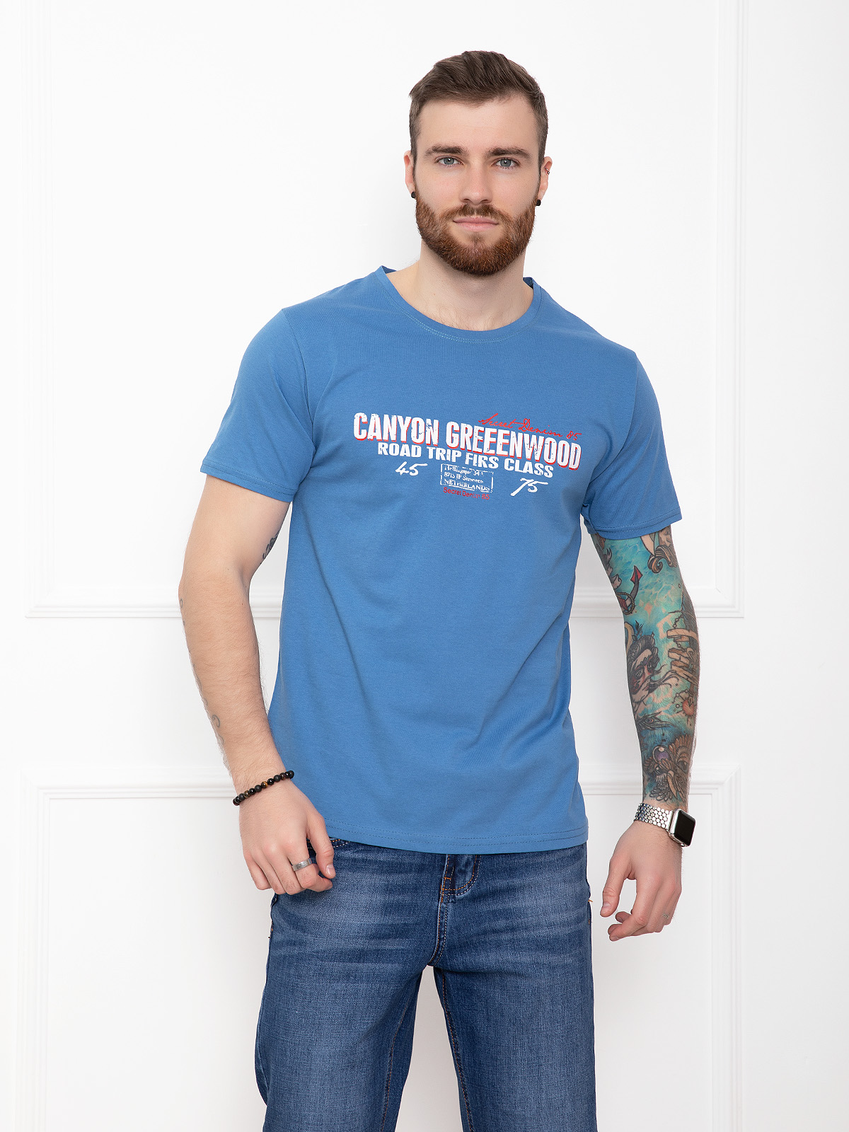 

Футболка ISSA PLUS GN4-33 S Синяя