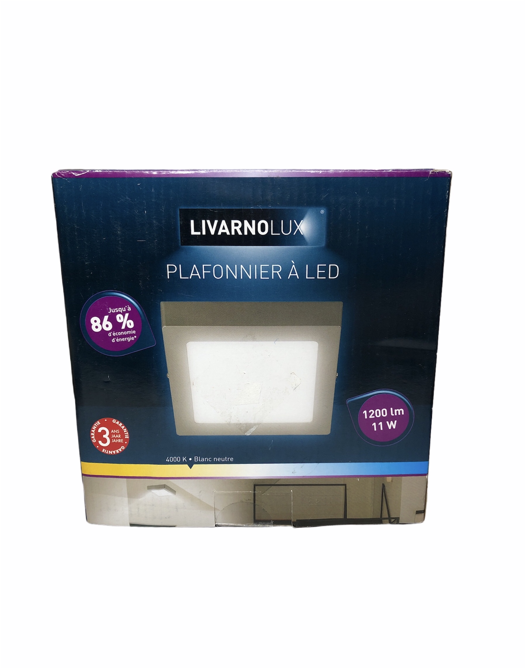 

Светодиодный потолочный плафон Livarno Lux Livarno Lux серый-белый L1-10228