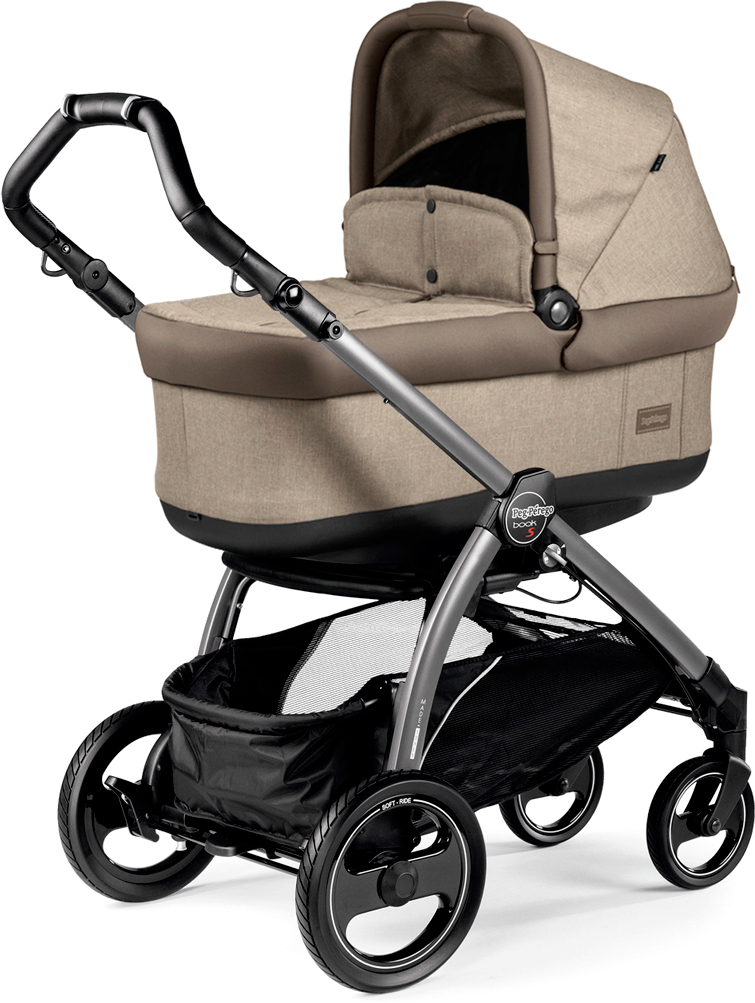 Универсальная коляска 3в1 Peg-Perego Book Plus S Cream Кремовая (PACK02 ...