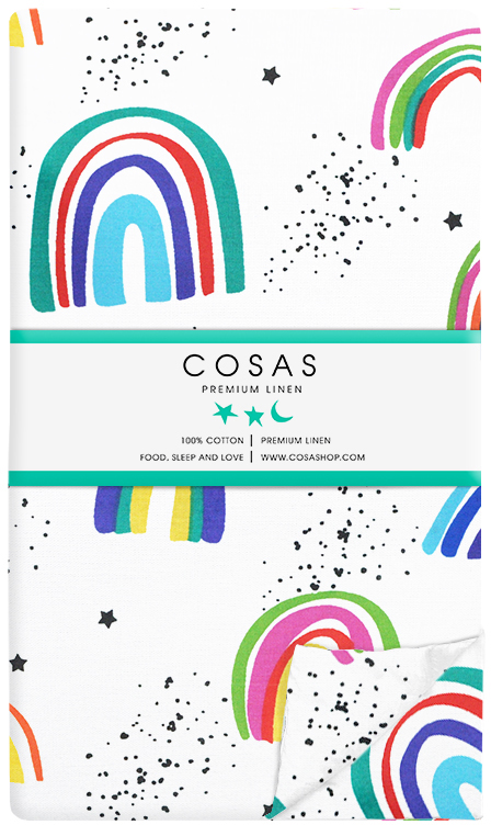 

Постельный комплект Cosas 1.5-спальный RainbowColor_El-DBlue_160