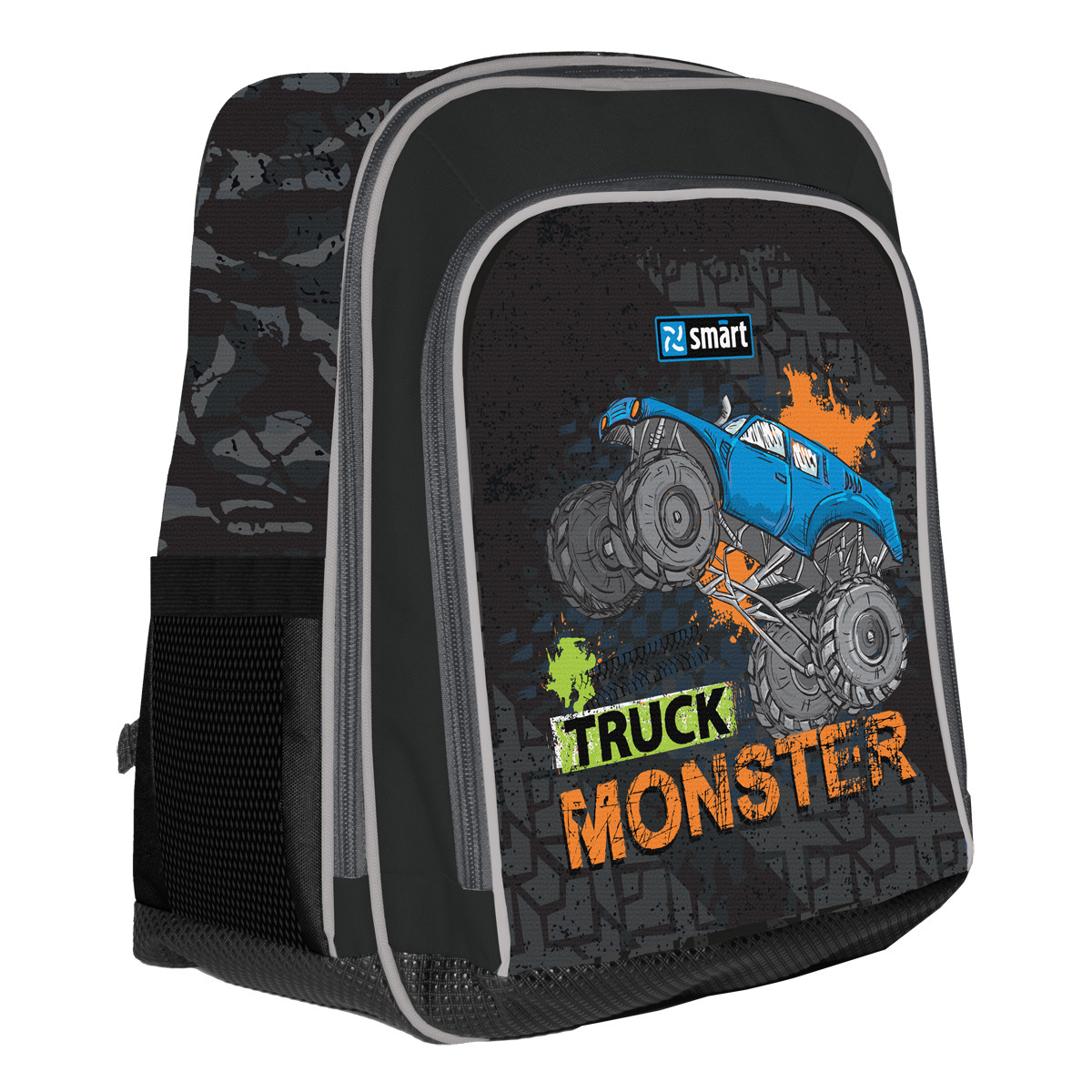 

Рюкзак школьный SMART H-55 Monster Truck черный (558026)