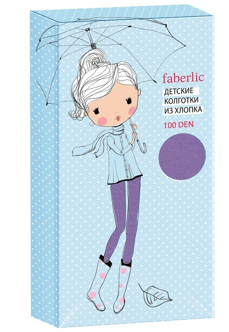 

Колготки детские, плотность 100 den, цвет лиловый, размер 92-98, Moda Faberlic