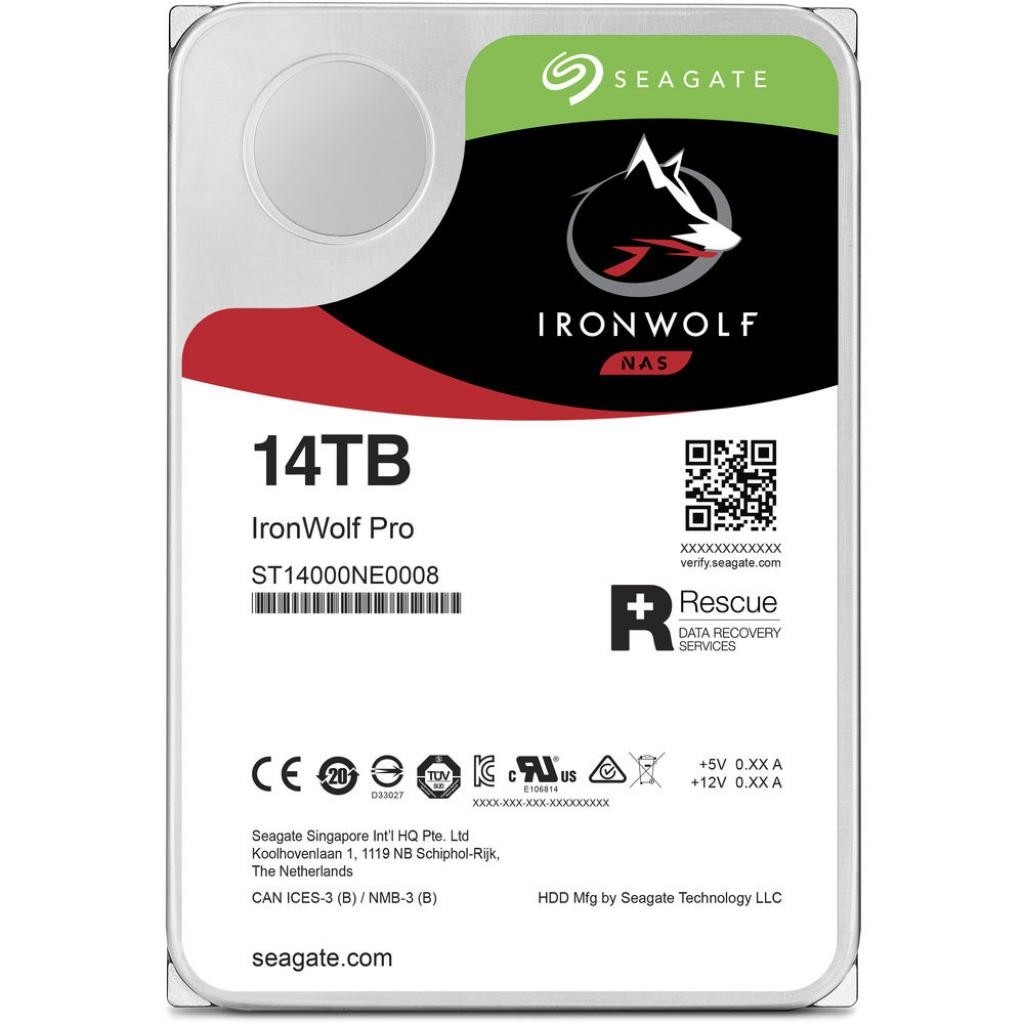 

Жесткий диск 3,5" 14Tb Seagate ST14000NE0008 SATA III 7200 256Mb IronWolf Pro NAS