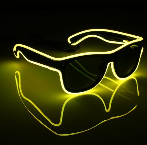 

Очки светодиодные солнцезащитные El Neon ray yellow неоновые