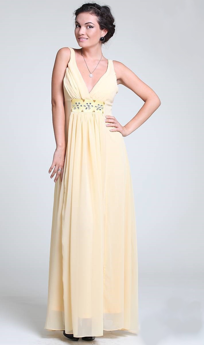 

Длинное платье в греческом стиле Dressing M желтый 43200006