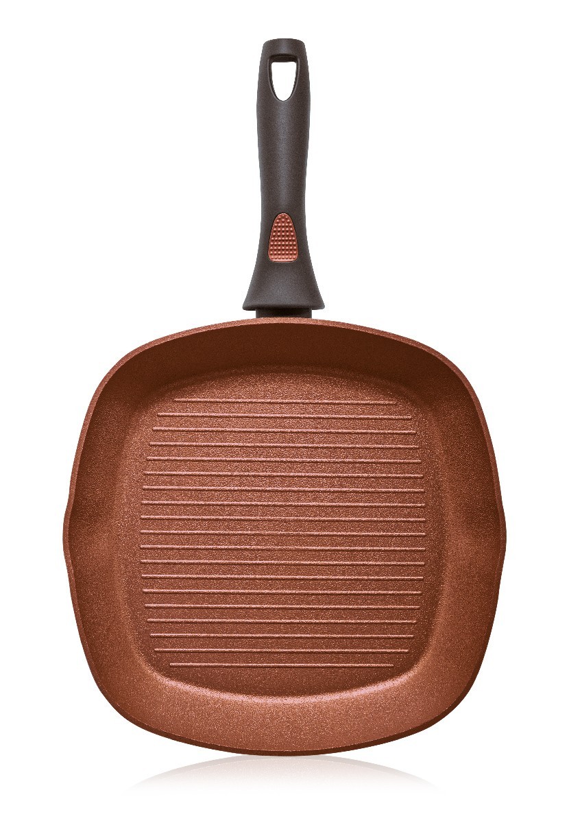 

Сковорода-гриль с антипригарным покрытием, 28 см, цвет терракотовый, Faberlic dom