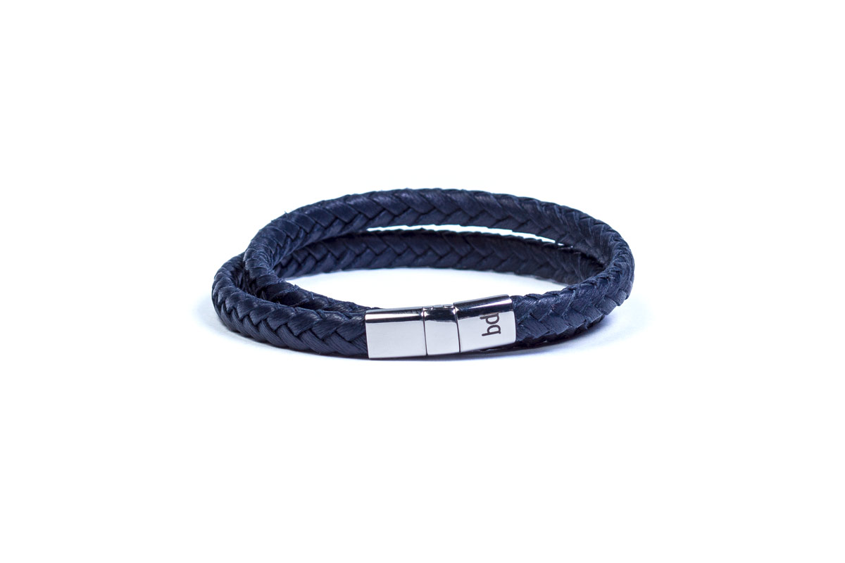 

Женский браслет из кожи Band Riga Blue 21 Синий