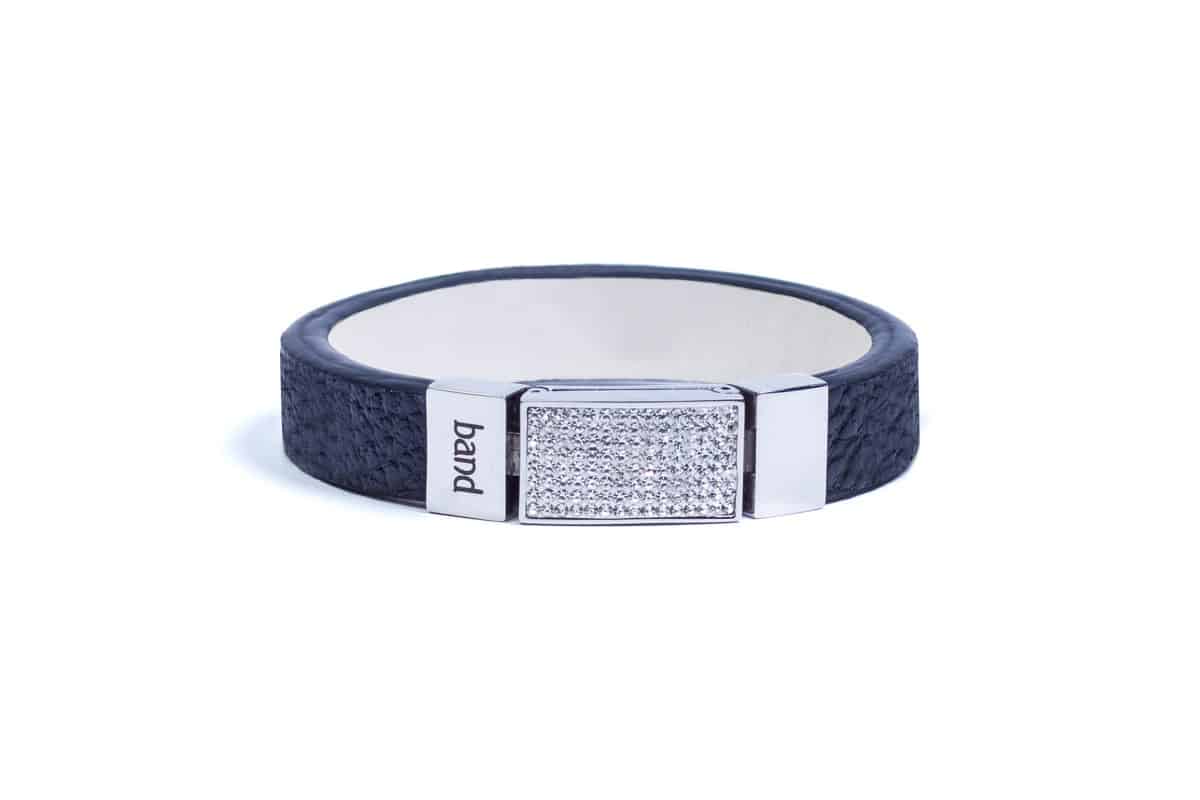 

Женский кожаный браслет Band Elegance Black 19 Черный