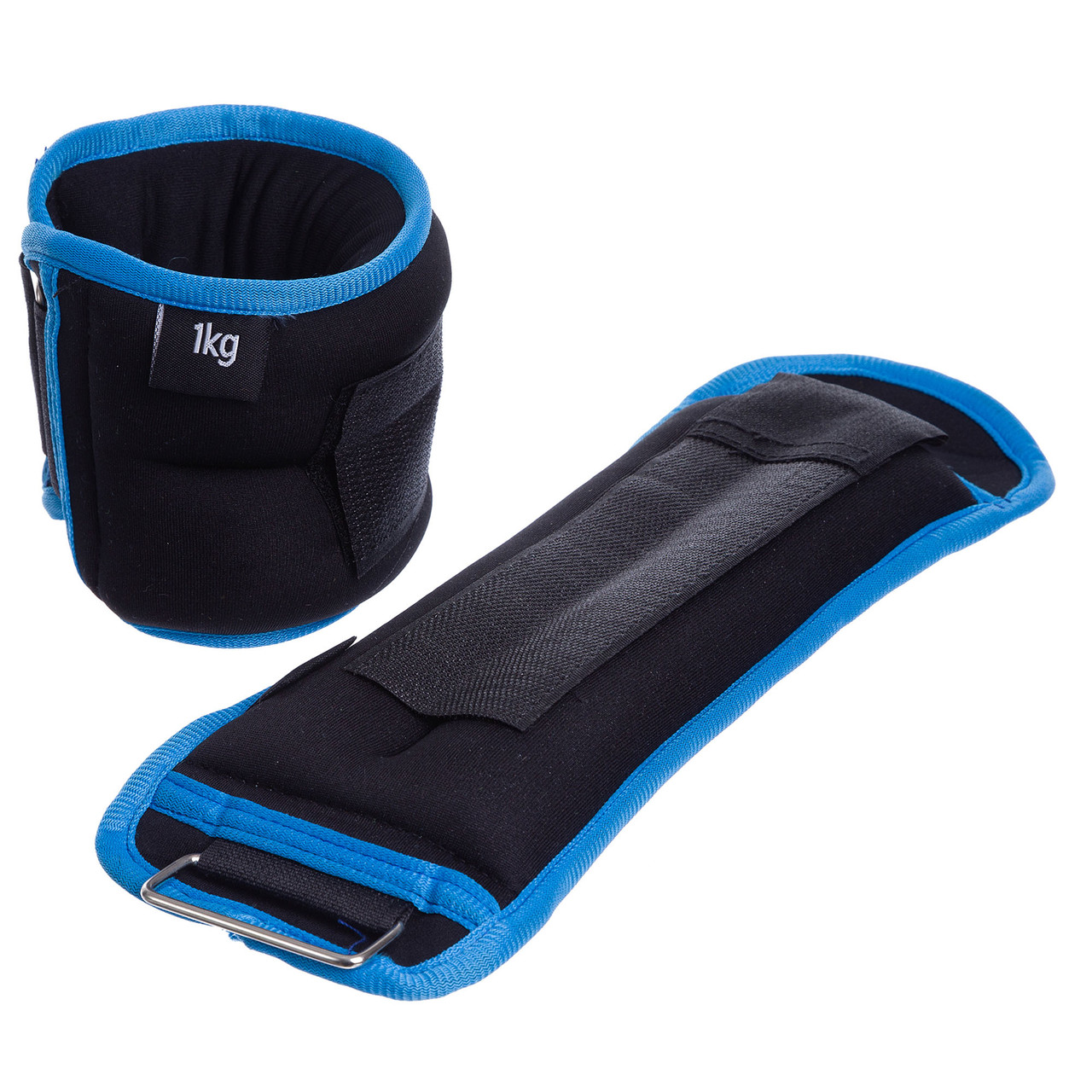 

Утяжелители для рук и ног Zelart My Fit 1302-2 2 шт по 1 кг Black-Blue