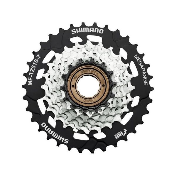 

Зірки задні з трещеткой SHIMANO MF-TZ510-7, 14-34, срібл, 7-зв.